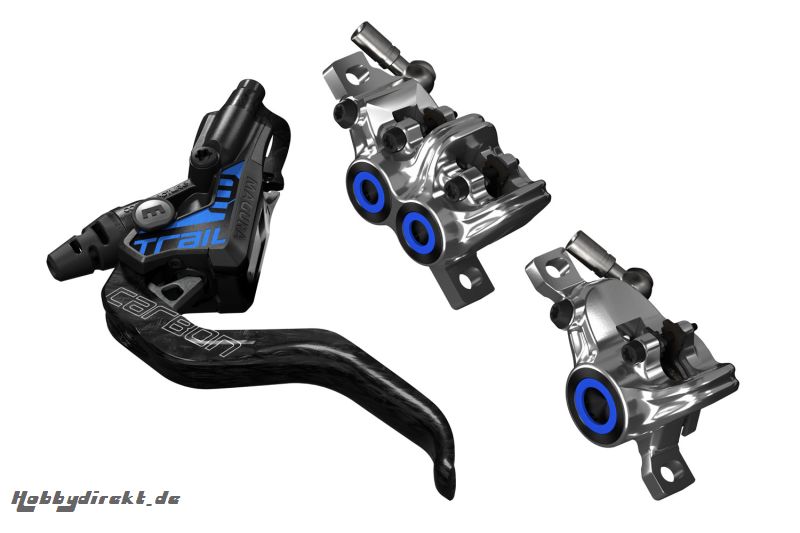 MAGURA MT TRAIL SL, 1-Finger HC-Carbolay®-Hebel, links/rechts verwendbar, 2.000 mm/1.000 mm Leitungslänge, Set bestehend aus ein Magura 87010713