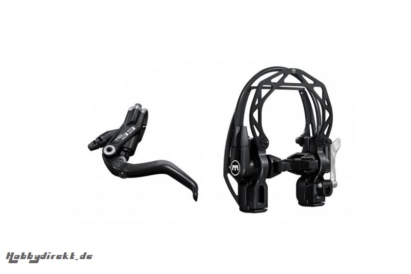 MAGURA HS33 schwarz, 2-Finger Hebel, links/rechts verwendbar, 2.000 mm Leitungslänge, Einzelbremse (VE= 1 StÃ¼ck) Magura 87010738