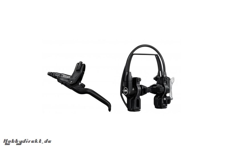 MAGURA HS22 schwarz, 3-Finger-Hebel, links/rechts verwendbar, 2.000 mm Leitungslänge, mit EVO2 Anbau, Einzelbremse (VE = 1 Stück) Magura 87010744