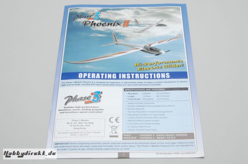 Manual English - Phoenix II Phase3 Z-PH021-11