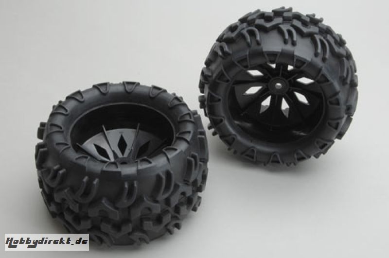 Wheels and Tyres Black(Pair)- Blaze RH