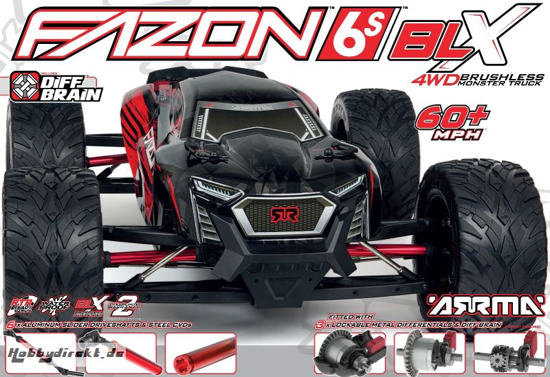 ARRMA FAZON 6S BLX EDC 4WD Speed Truck 1/8 RTR  AR106020