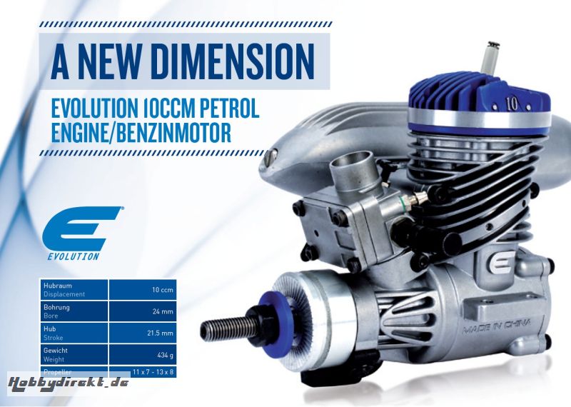 Evolution 10GX Benzin-Flugmotor 10cc Horizon EVOE10GX