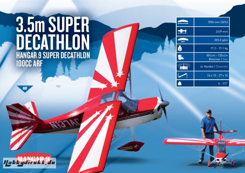 Hangar 9 Super Decathlon 100cc ARF Horizon HAN1070