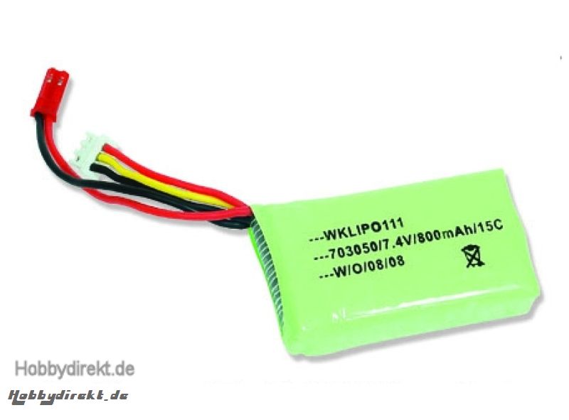 1V30 LiPo-Akku 7,4 V/800 mAh Krick 18439