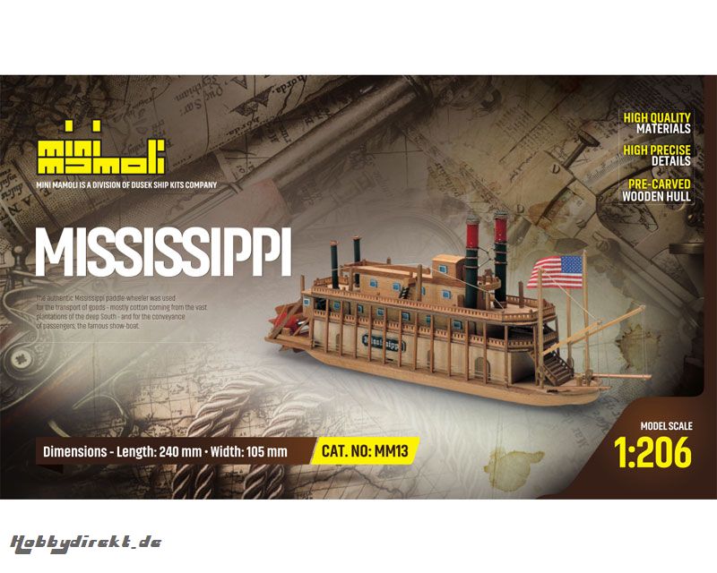 Mississippi  Bausatz 1:206 Mi Krick 21813