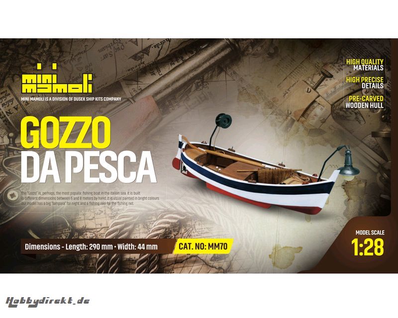 Gozzo da pesca  Bausatz 1:28 Krick 21870