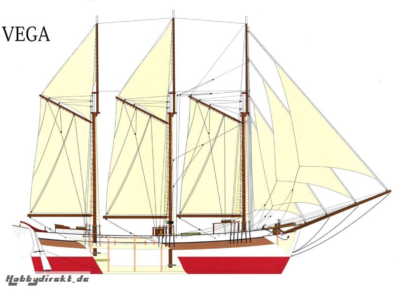 Skonaren Vega Schoner 1:35  Bausatz Krick 24507