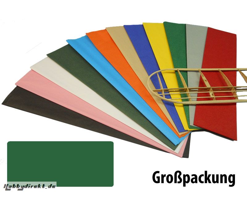 Bespannpapier grün 18g/qm 51x76 cm (50) Krick 40386