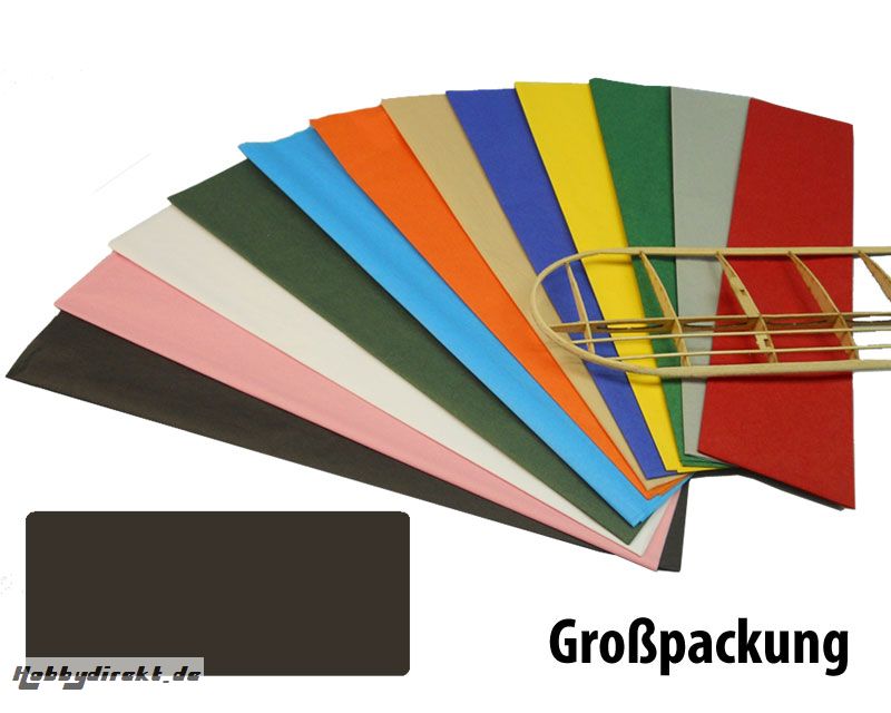 Bespannpapier schwarz 18g/qm 51x76 cm (50) Krick 40389