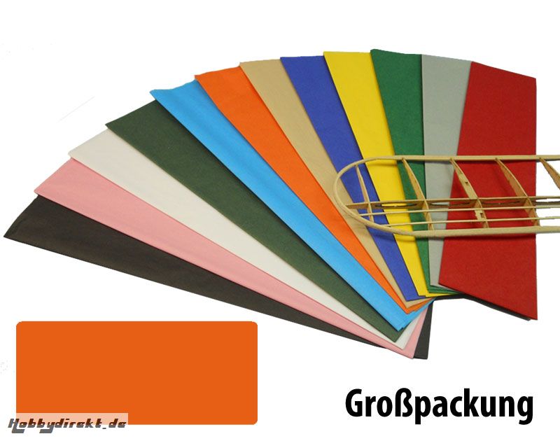 Bespannpapier orange 18g/qm 51x76 cm (50) Krick 40391