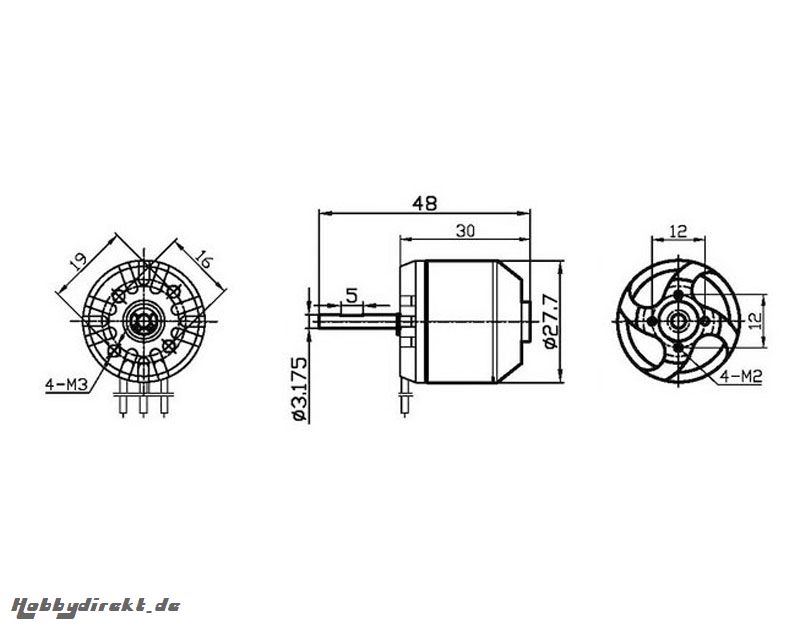 MAX Aero BL Motor A282 850KV Krick 42460