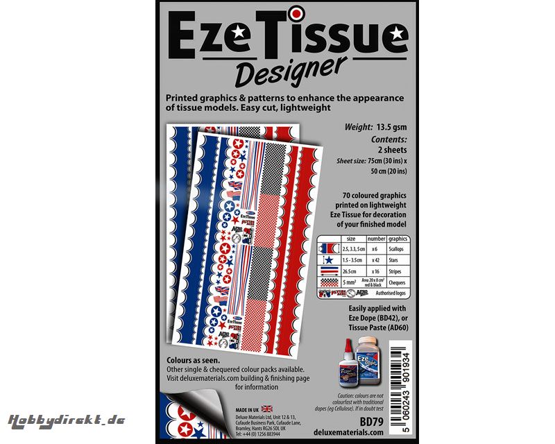 EZE Tissue Bespannpapier Desi Krick 44152