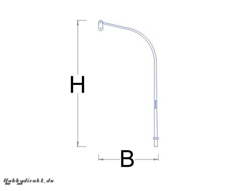 Scale Davit seitl. Befestigung 1:50 (2 Paar) Krick 63159