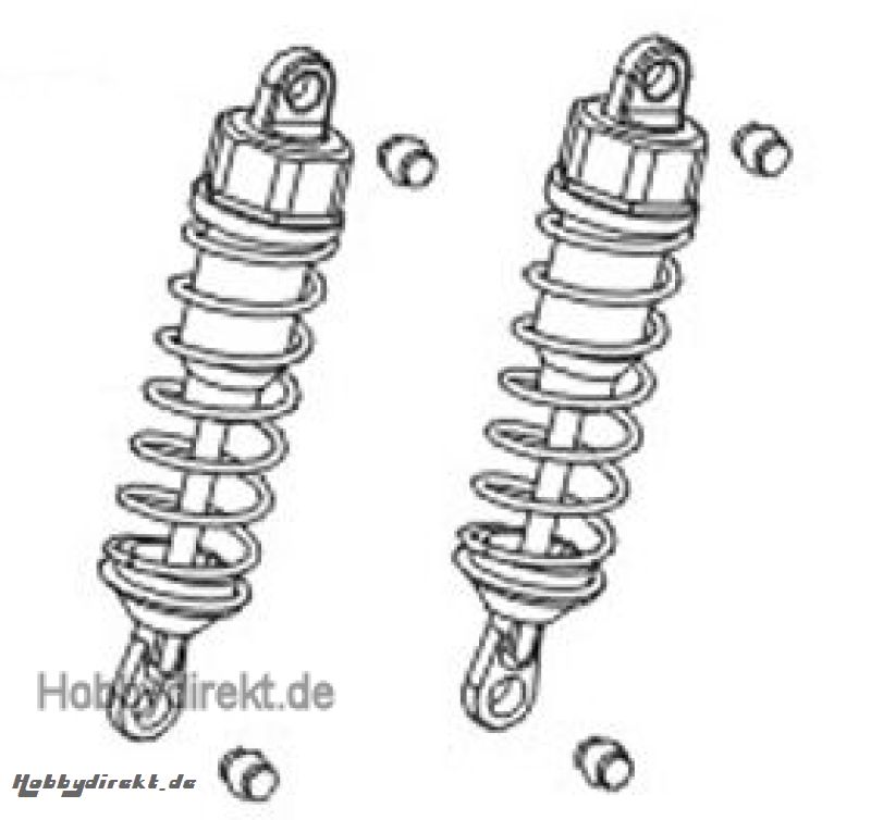 Hintere Stoßdämpfer  kpl. (2) Krick 646006