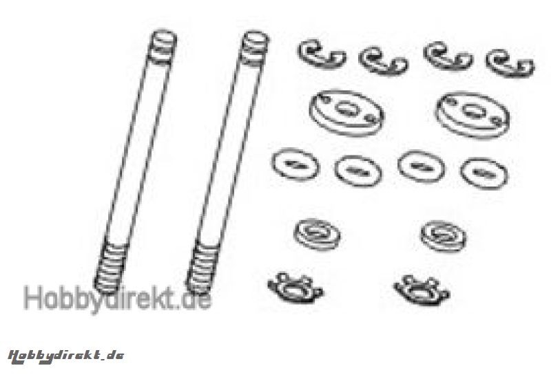 Hintere Stoßdämpferwellen (2) Krick 646010