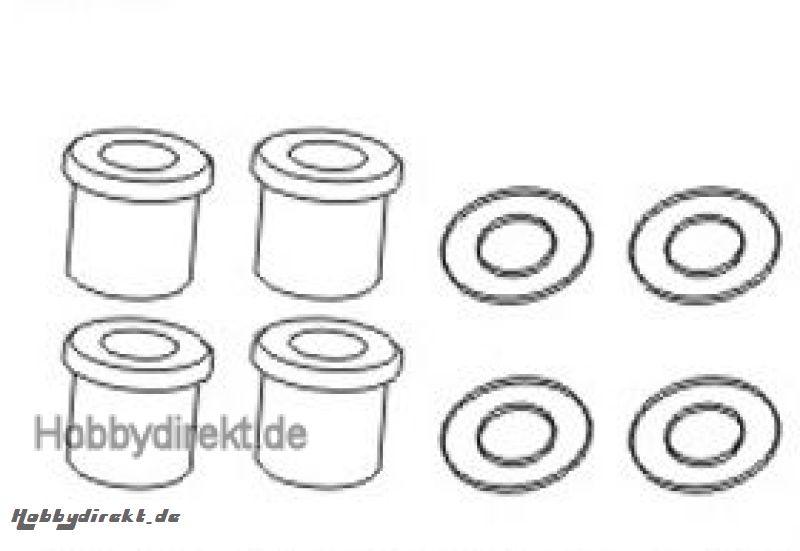 Stoßdämpferbefestigungshülsen (4) Krick 646011