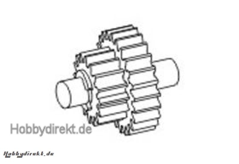 Zahnradsatz mitte mit Welle Krick 646022