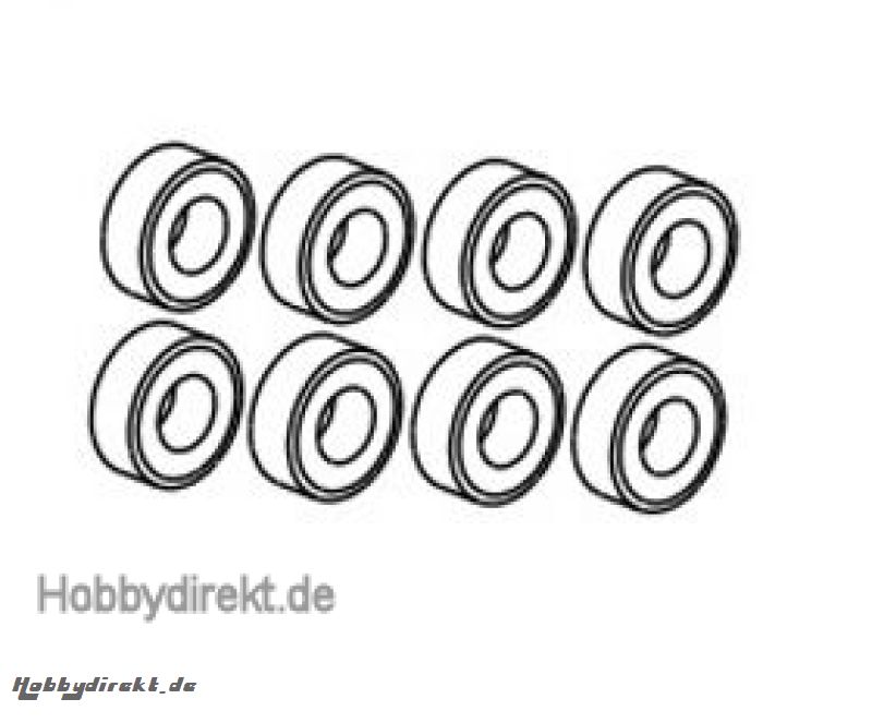 Kugellager 3x6x2,5 (8) Krick 646058