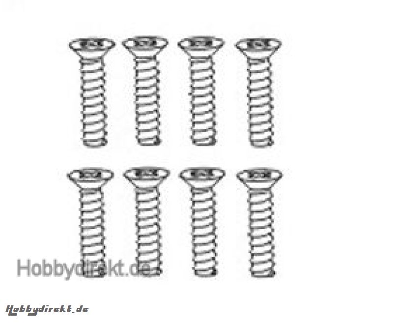 Senkkopfschraube 2,6x10 mm selbstschneidend (8) Krick 646081