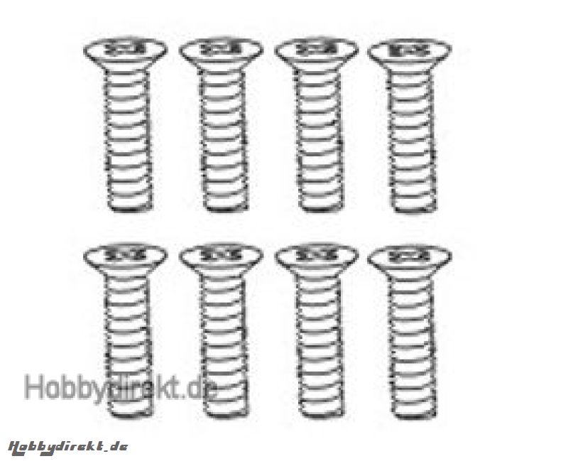 Senkkopfschraube M2,6x8 mm (8) Krick 646085