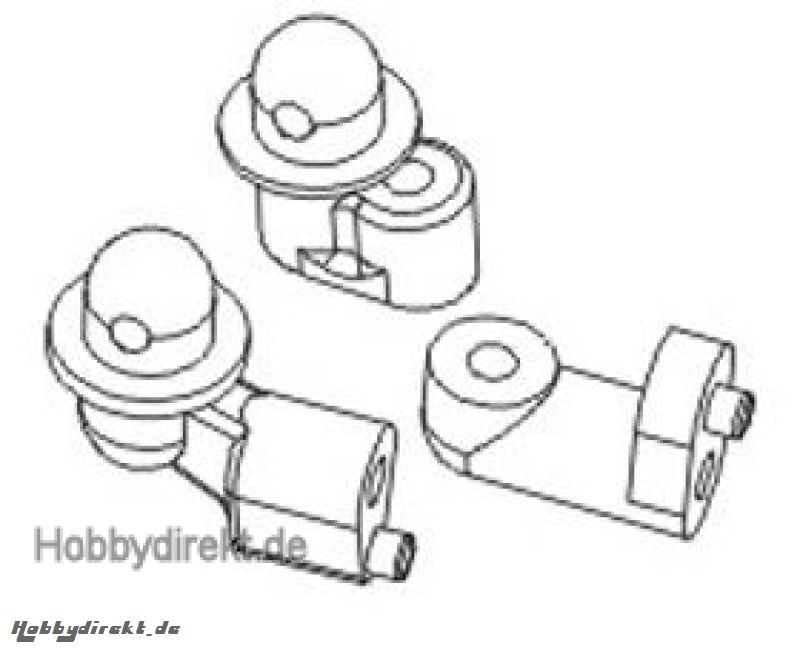 Karosseriehalterung Buggy 1:16 Satz Krick 646097