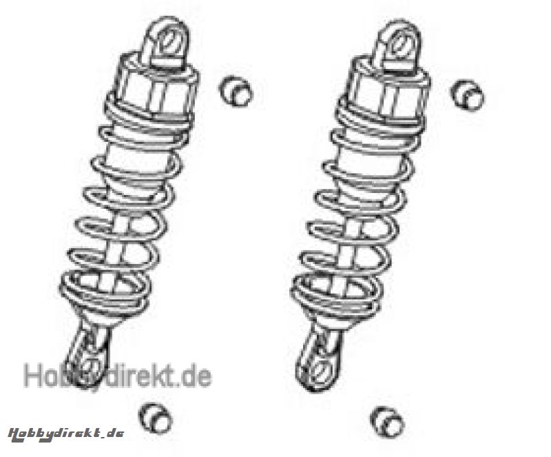 Vordere Stoßdämpferplatte Alu Krick 646123