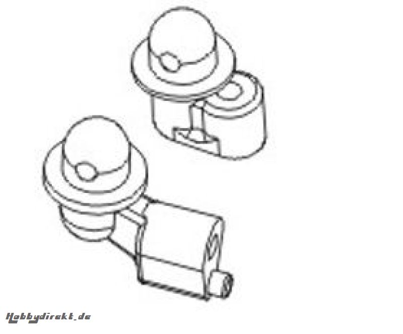 Karosseriehalterung Aluminium Buggy  (Set) Krick 646137