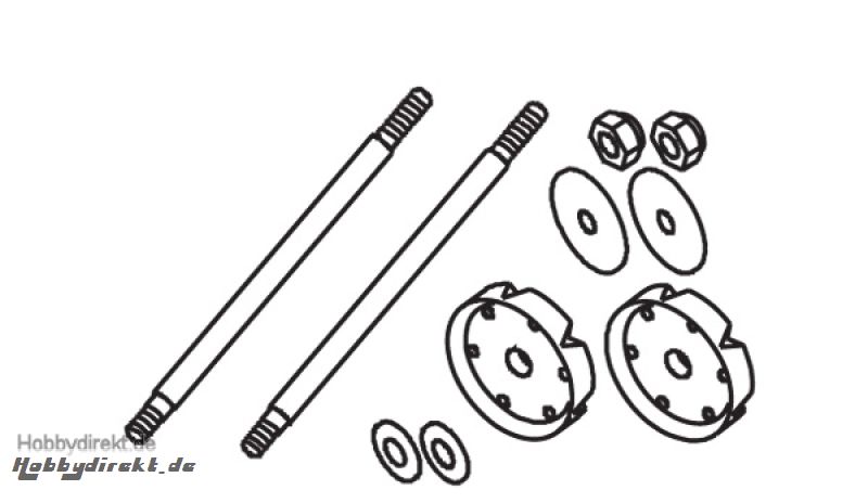 Vordere Stoßdämpferwellen (2) Krick 648005