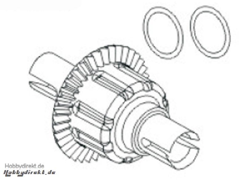 Differential CNC kpl. vorne / hinten Krick 648008