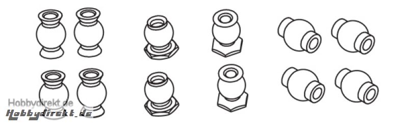 Kugelkopfsortiment (12-teilig) Krick 648024