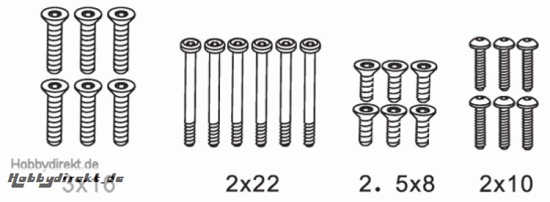 Schraubensatz F (24-teilig) Krick 648080