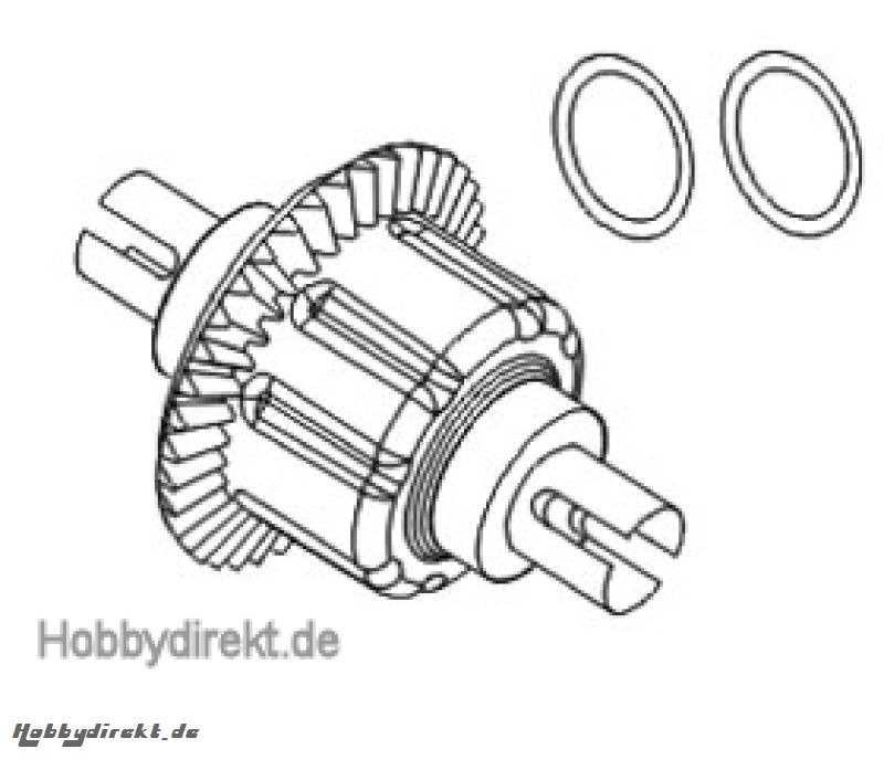 Differential vorne/hinten kpl. Druckguß Krick 648115