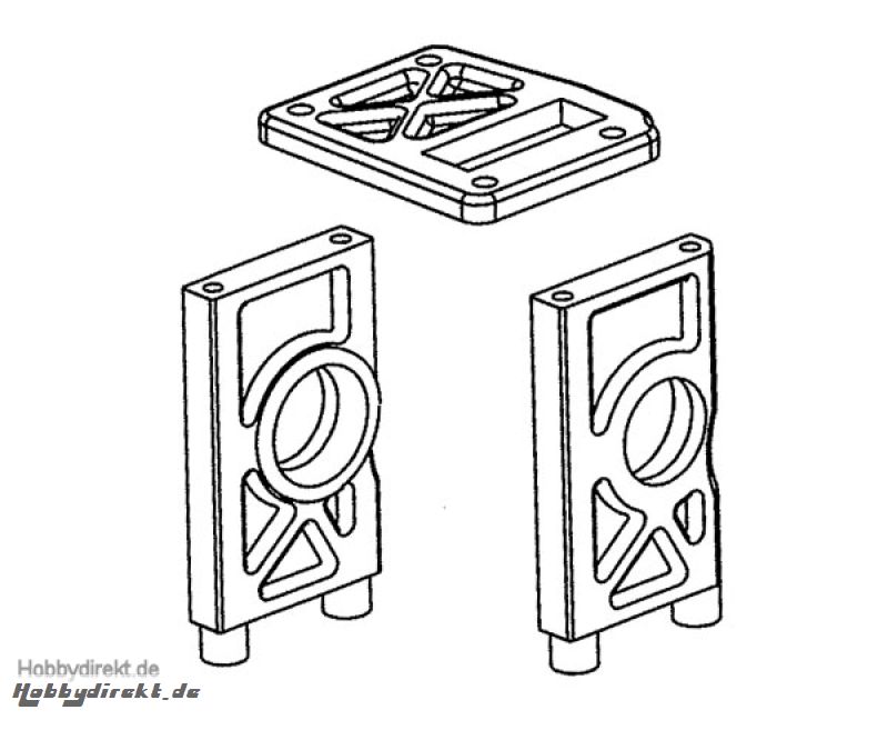 Halterung Mitteldifferential Krick 648154