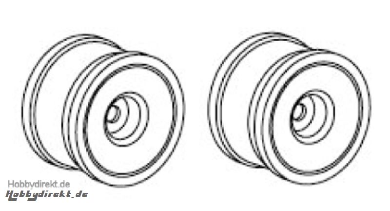 Felgen weiß Truggy 1:8 (Paar) Krick 648174