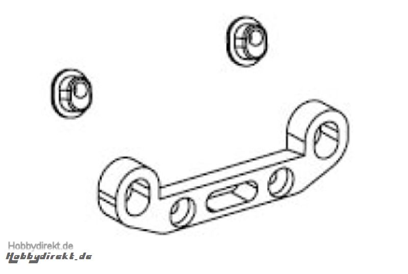 Halterung Querlenkerstifte hinten oben Krick 648177