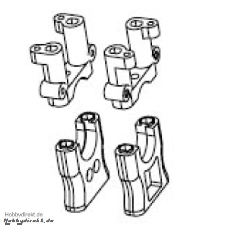 Differentialhalterung mitte oben+unten Krick 648184