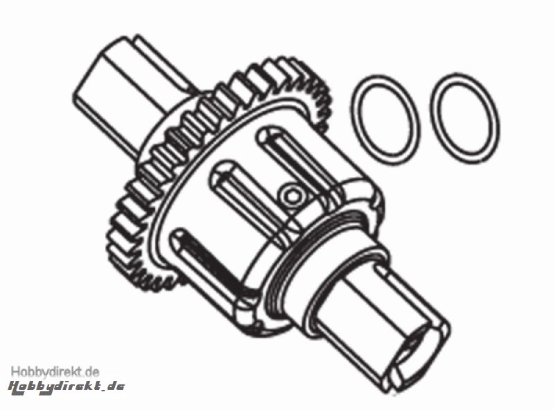 Differential mitte 35 Z. kpl. Druckguß Krick 648257