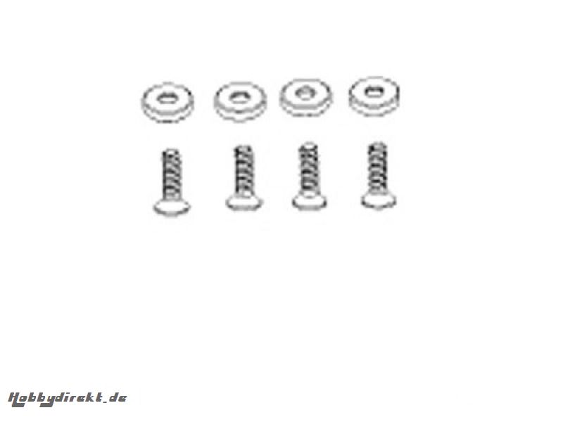 Motorbefestigungsschrauben mit Scheibe  4 Stück Krick 652911
