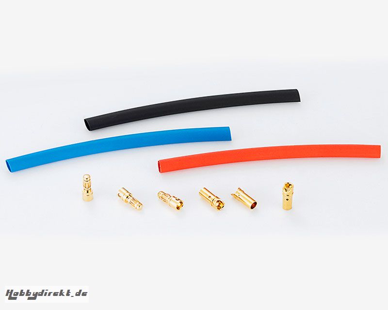 Goldkontakt Steckverbindung 3,5 mm (je 3x Stecker+Buchse) Krick 67463