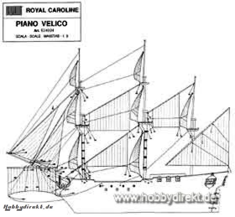 Segelsatz Royal Caroline Krick 834024