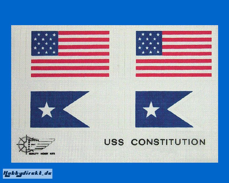 Flaggensatz USS Constitution 1:98 Krick 837454