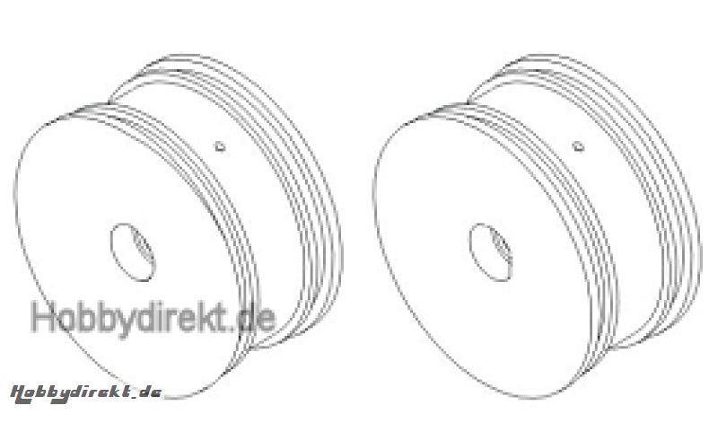 Felge gelb front 1:16 (2) Krick 850732