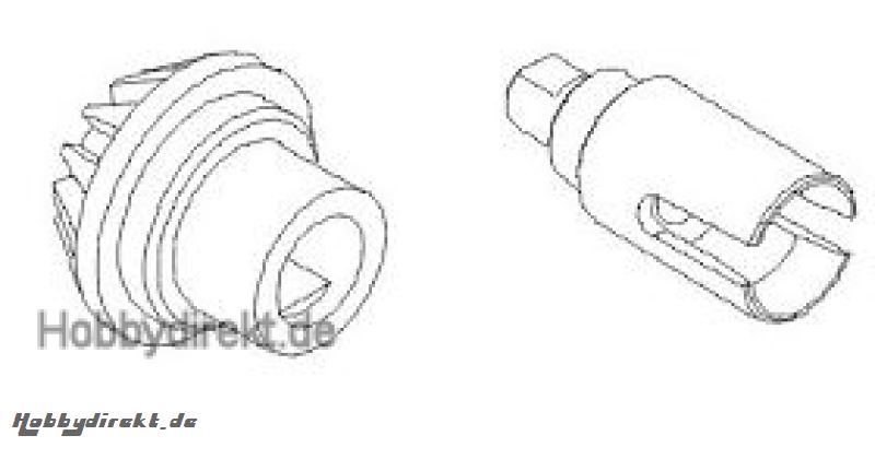 Diff.-ausgang Metall+Mitnehmer Krick 852008