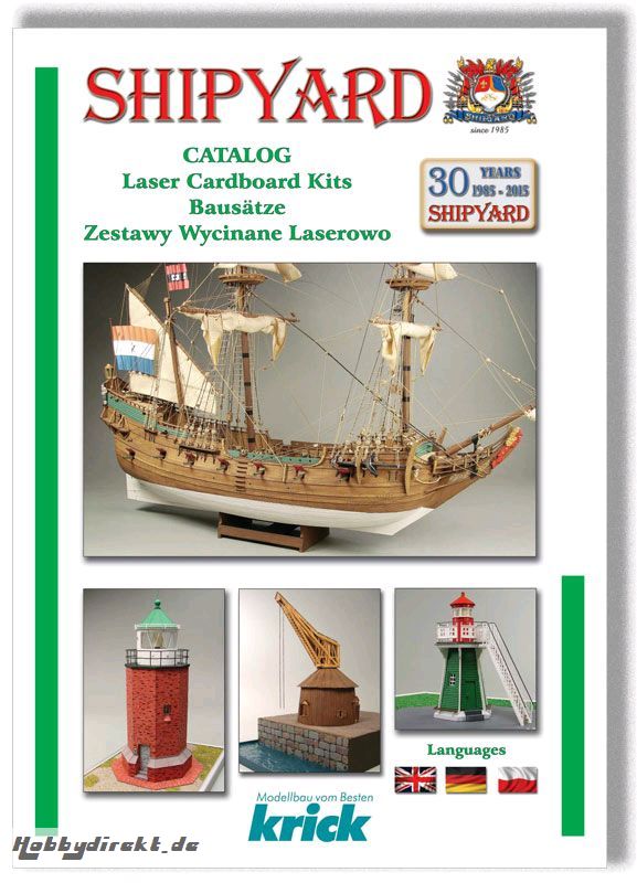 SHIPYARD Katalog Karton Lasercut Bausätze Krick 92230