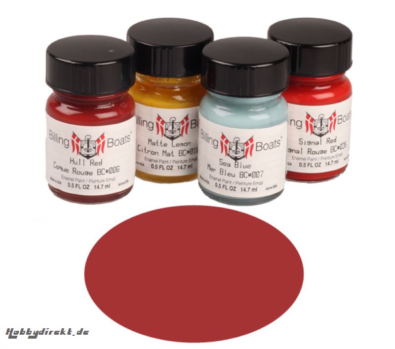 Bright rot 22 ml   Billing Boats Acryl Farben Billing Boats BCA009