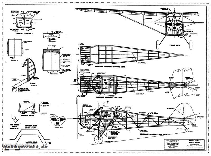 Taylorcraft BC-12 EP Lasercut Bausatz Krick ds1814