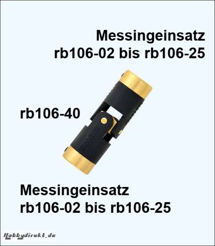 Kupplungs-Messingeinsatz 3/32 Zoll Krick rb106-10