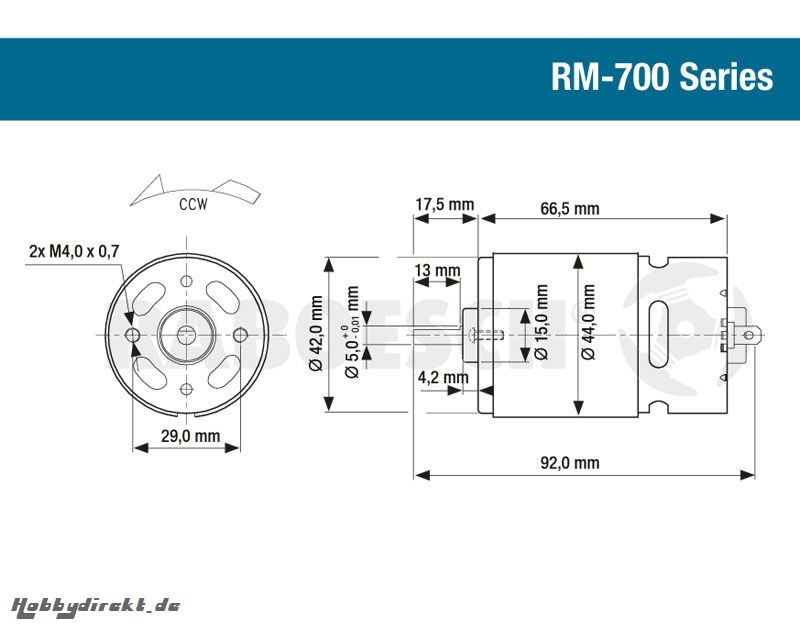 Elektromotor Blue RM-730 TRQ Krick rb109-73