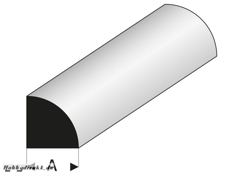 ASA Viertelrundstab 3,5x1000 mm Krick rb402-57